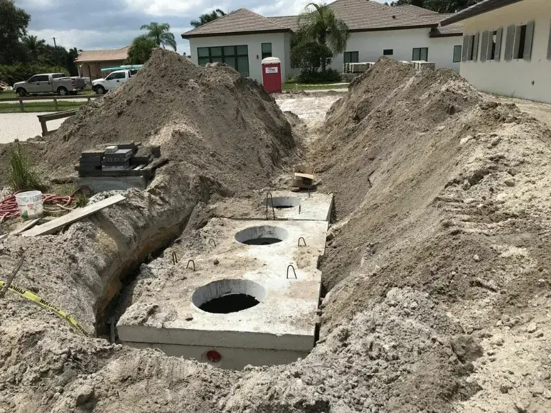 New aerobic septic system installed and ready for county final inspection